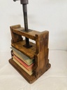Antique 1800’s rare wooden& metal book press