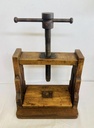 Antique 1800’s rare wooden& metal book press