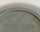Antique dated 1824 small pewter plate.10x2cm