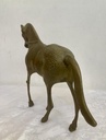 Large antique Chinese brass handmade horse. 33x26x10cm.