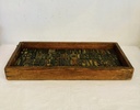Large rare antique Cyprus wooden printing letters. 48x22cm.