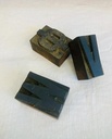 Large rare antique Cyprus wooden printing letters. 48x22cm.