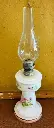 Antique collectible opaline oil lamp. 52x13cm.