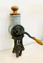 Antique 1920-40’s rare large cast iron & enameled grinder/grater working! 40x10x10cm