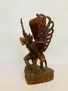 Antique wooden hand carved statue! 22x12x11cm