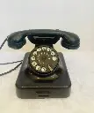 Antique rare 1920-40's German Siemens large heavy bakelite rotary telephone! 25x18x15 cm