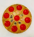 Antique collectible wooden board game! 26cm