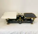 Antique 1800’s Very Rare German Cast Iron Scale (fully Restored ) 58x24x18cm