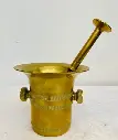 Antique bronze Mortar & Pestle (cleaned)