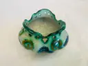 Antique handmade small porcelain vase! Signed! 10x7cm