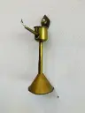 Antique 1800’s rare brass oil lamp ! 27x12cm