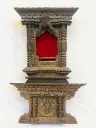Antique original early 1900’s handmade small ornamented picture frame & console! 25x20cm&25x15cm!