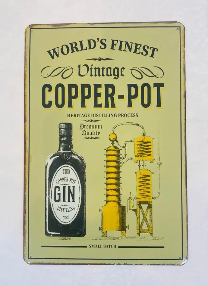 Antique style bar advertising metal tin sign ! 30x20cm