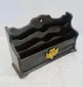 Antique Wooden Desk Top Letter Holders ! 28x25x9cm