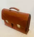 Antique 1940-50’s original leather bag! 40x30x12cm