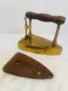 Antique Solid Bronze Rare German Iron & Cast Iron Warming Insert! (cleaned) 20x18x10cm