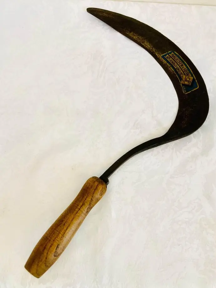 Antique handmade German scythe! 38x26cm