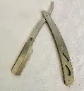 Professional metal barber razor with blades insert! Great condition!