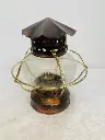 Old Antique style Metal & Glass Oil Lantern! 22x20cm