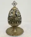 Antique original orthodox brass silver plated smoker! 20x11cm
