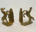 Antique original solid brass horses bookends ! Special offer for both