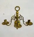 Antique 1800’s handmade solid brass wall mounted candle holders! 33x30x21cm