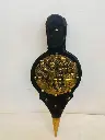 Antique brass leather fireplace bellows ! Working! Good condition! 45x17x4cm