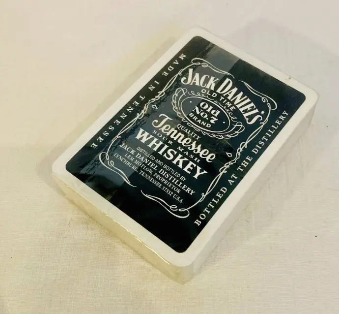 Collectible unused Jack Daniel’s sealed  playing cards. 9cm