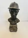 Antique Handmade Clay/Pottery Figure signed. 25x12cm.