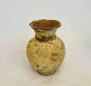 Antique handmade Cyprus clay vase. 18x13cm.