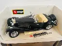 Collectible pre 2005 Mercedes Burago die cast metal car made in Italy with original box scale 1/18
