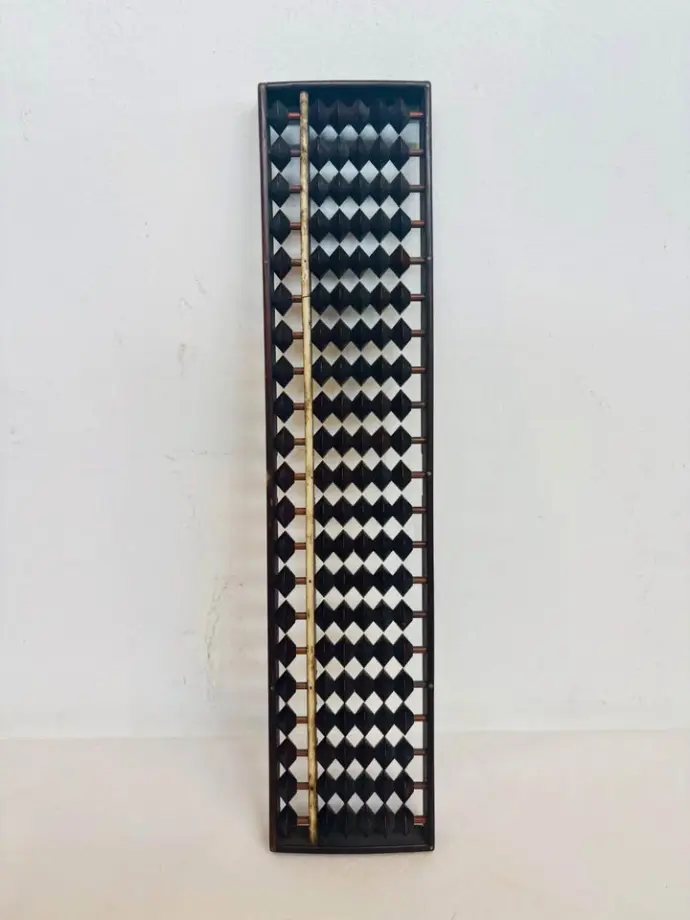 Antique original handmade wooden Abacus. 35x7x2cm