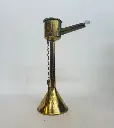 Antique rare collectible brass oil lamp. 28x15cm.
