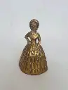 Antique Heavy English Bronze Bell. 10x5cm