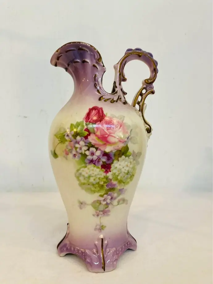 Antique Original handmade porcelain jug/vase made in Czechoslovakia! 33cm