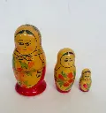 Original USSR Matryoshka Nesting Wooden Handmade Doll. Stunning Condition. 11cm