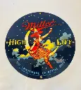 Original Handmade Heavy Enameled & Metal Miller Advertising Sign. 28,50cm