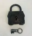 Antique 1800’s Large Padlock in Great Working Condition. 8x6x2cm