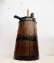 Antique 1800’s Wooden Barrel Butter Churn in Great Condition. 59x22cm