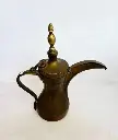 Large Original Antique 1800’s Brass Middle Eastern Dalla Coffee Pot. 30x30x12cm