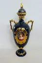 Antique 1800’s Hand Painted Vienna Porcelain Vase. 32x14x10cm