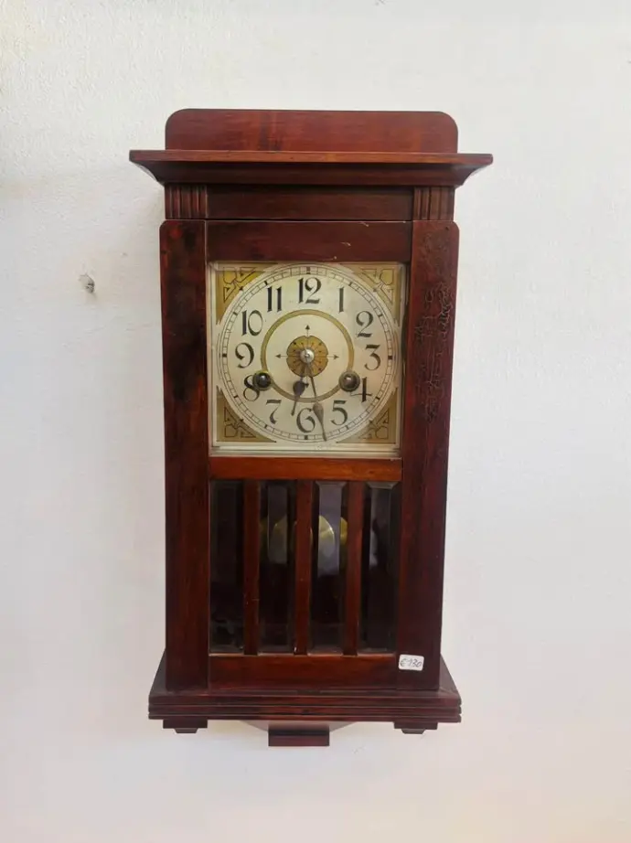 Antique 1920’s German church mechanical clock. 48x21x12cm working (low sound)