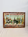 Antique large original 1940’s German advertising metal tin sign.
