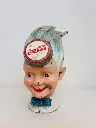 Vintage Collectible Heavy Cast Iron Coca Cola Piggy Bank. 20x15x13cm
