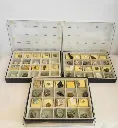 Large Collection of Gemstones and Minerals (x3 boxes) size of each box 30x23cm