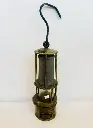 Antique Rare 1800’s German Acetylene/Carbide Miner Safety Lamp. 27cm Handle 42cm
