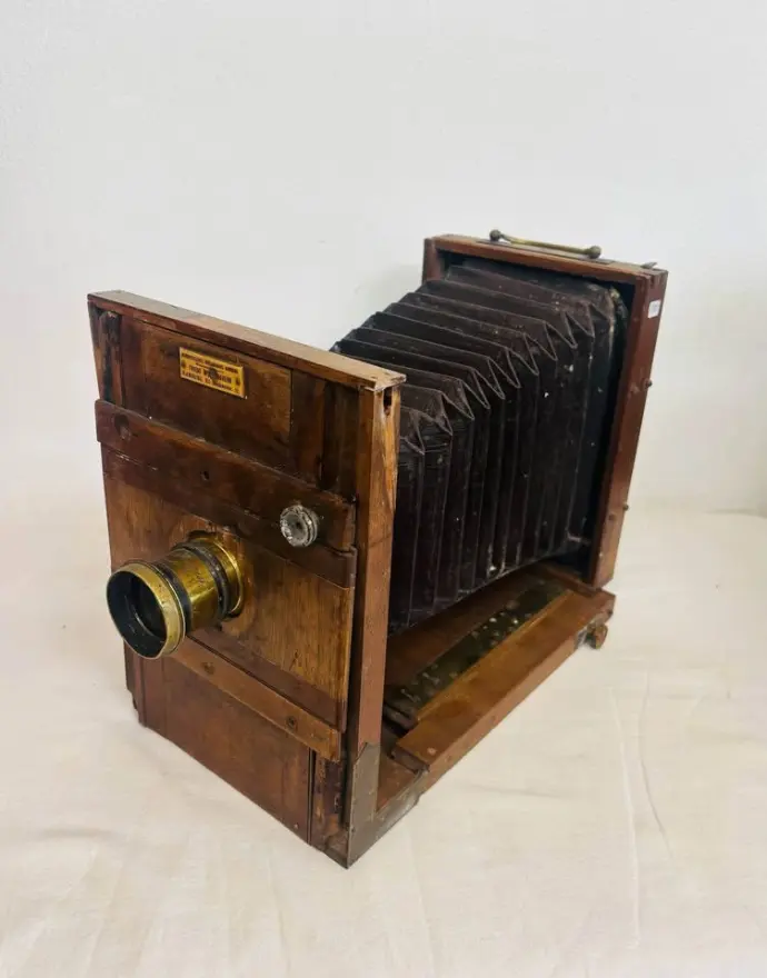 Antique 1800’s Rare German Early Wooden Plate Camera.
