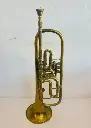 Antique German 1900-20’s Brass Trumpet Working. 53x17x14cm
