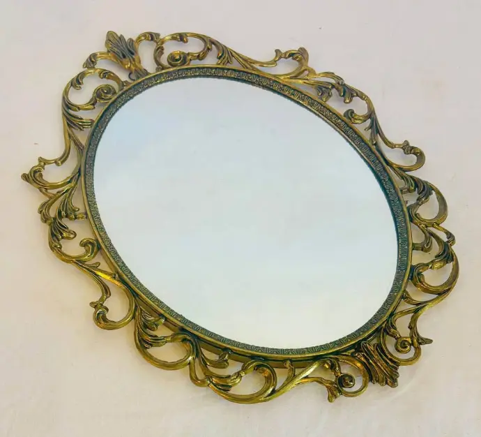 Vintage Ornamented Guild Mirror. Made in Italy. Great condition.