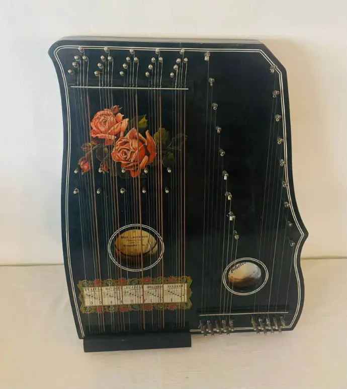 Antique Very Rare Large Handmade Harp/Concert Guitar. 54x40x6cm